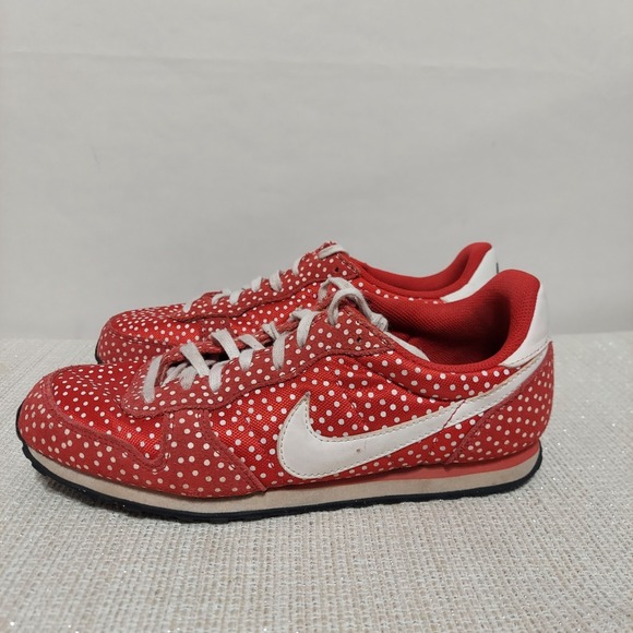 Nike Genicco Red Polkadot Shoes Women's Size US 9 Rare Running 705283-610 - Picture 3 of 8